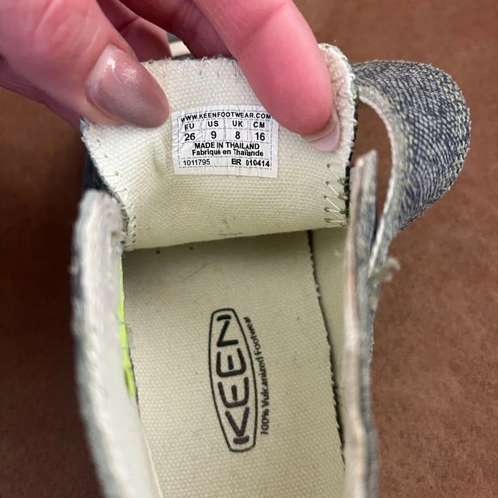 Keen Kids Sneakers with Neon Green Laces